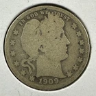 1909-D 25C Barber Quarter, Contains 0.1808oz of SILVER (87444)