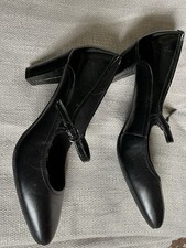 Marks and Spencers Footglove Black Patent Shoes