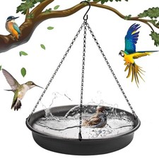 Hanging Bird Bath Hanging Bird-Feeder - Garden BirdBath Tray Wildlife Feeder