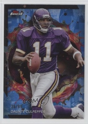 2024 Topps Finest Rare Blue Refractor 26/99 Daunte Culpepper #226 y0i