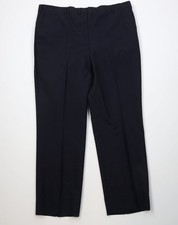 Vintage 70s Streetwear Mens 40x31 Rayon Gabardine Wool Knit Wide Leg Chino Pants