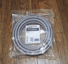 Everbilt 12 Ft. Polymer Braided Ice Maker Water Connector Hose Universal 1/4in