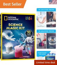 National Geographic Magic Chemistry Kit with 10 Fun Science Tricks