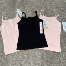 NWT Girls Cat Jack Lot Of 3 Cami Tank Tops Pink Black Size XS 4-5