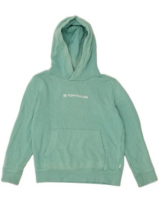 Tom Tailor Jungen Grafik Hoodie Pullover 8-9 Jahre Türkis Baumwolle BT41