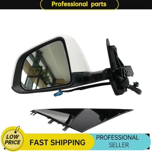 Fits Tesla Model Y 2020 2021 2022 2023 Left Side Mirror Power Fold Heated White