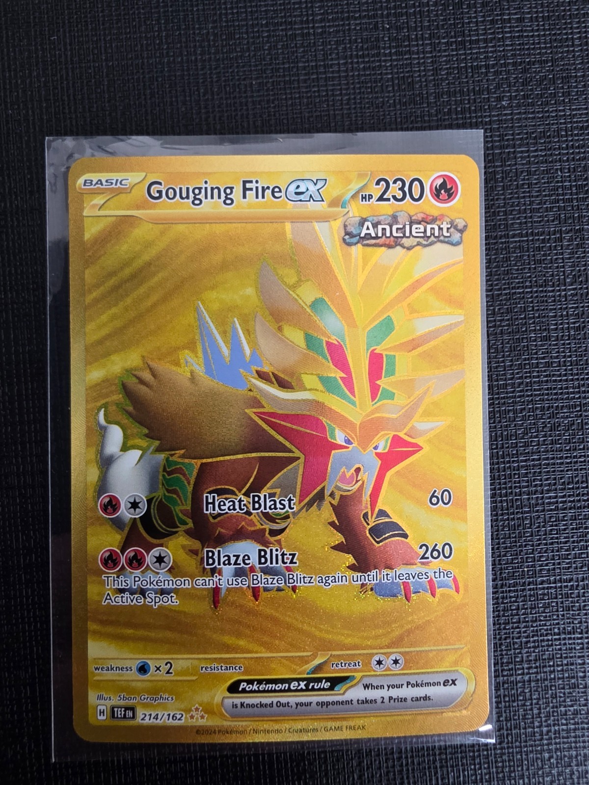 Gouging Fire ex 214/162 SV05: Temporal Forces Hyper Rare NM Holo