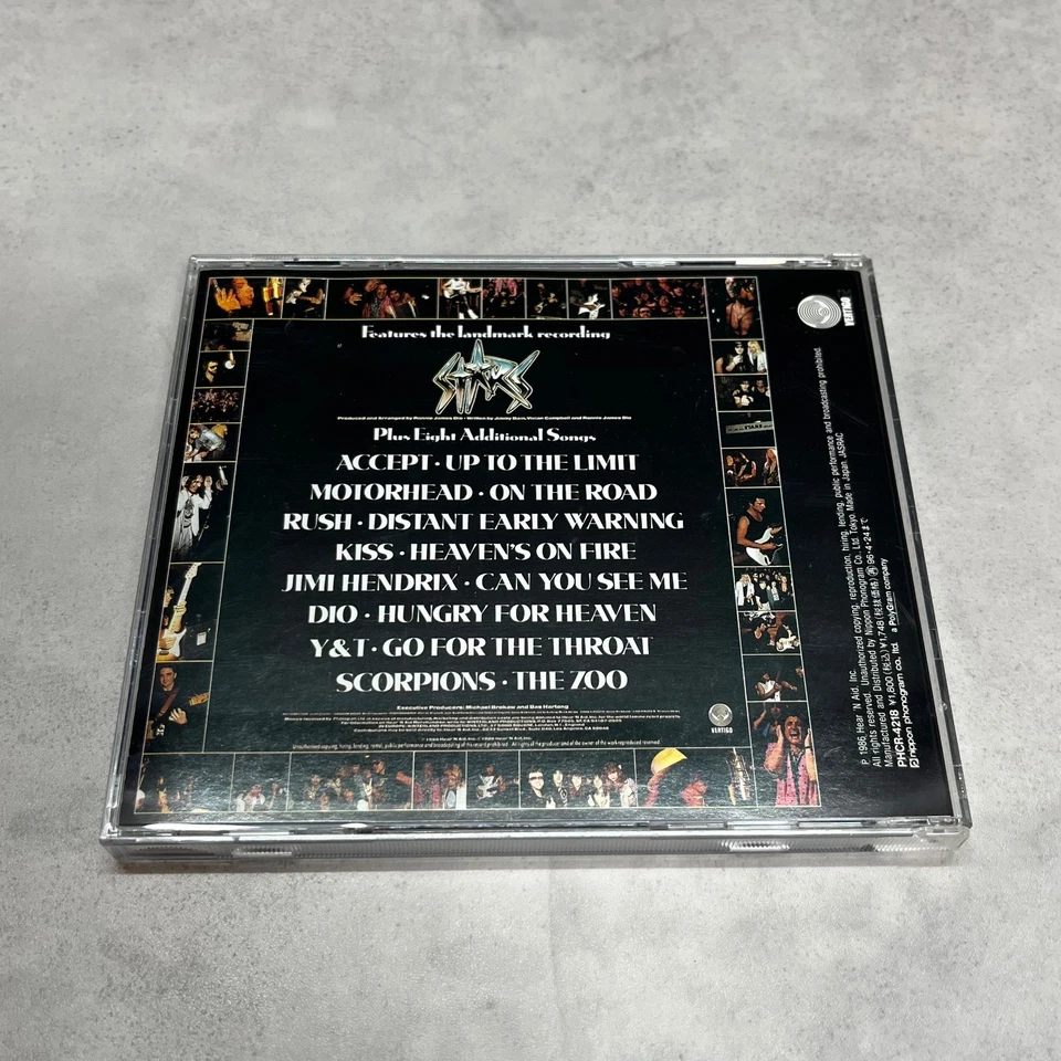 STARS Hear 'n Aid CD PHCR-4218 Japan ACCEPT RUSH KISS SCORPIONS DIO Hendrix Good - Image 3 of 4