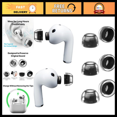 Secure-Fit Silicone Ear Tips for AirPods Pro 3 - Crystal Clear Sound & Comfort