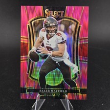 2025 Panini Select #137 Baker Mayfield Pink Prizm Shock