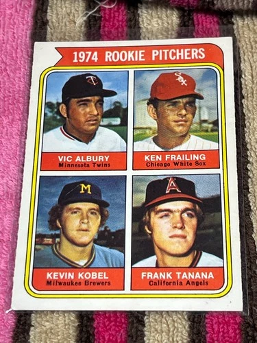 1974 O-PEE-CHEE RC #605 FRANK TANANA ANGELS STARS EXMT+ BASEBALL ROOKIE CARD!