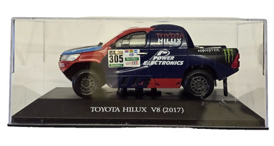 Toyota Hilux V8 #305 Nani Roma Dakar Rally 2017 Salvat 1:43 Diecast Model