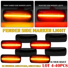 4-40X For Dodge RAM 2500HD 3500HD 10-18 Amber/Red LED Side Marker Parking Light