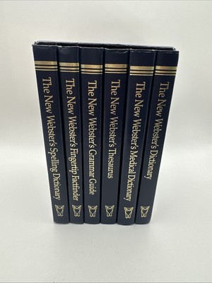 The New Websters 1986 Deluxe Desk Reference Library 6 Hardcover Volumes