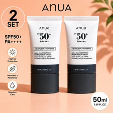 Anua Heartleaf Silky Moisture Sun Cream SPF50 PA   50ml 2 SET