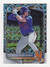 2025 Bowman Draft Jacob Reimer #BDC-188 Chrome Lazer Refractor Mets