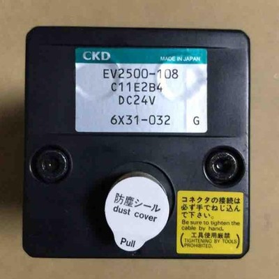 1PC Used For CKD EV2500-108-C11E2B4 DC24V solenoid valve Tested #vn