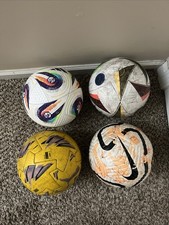 Official And Replica Match Soccer Balls Lot Of 4
