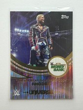 2025 Topps Universe CODY RHODES WWE Smackdown Flare Money in the Bank #254