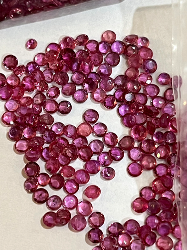 1ct Lot High Grade Genuine Rubies. 2mm Range. VERY NICE STONES *RETIRING*. - Picture 4 of 6