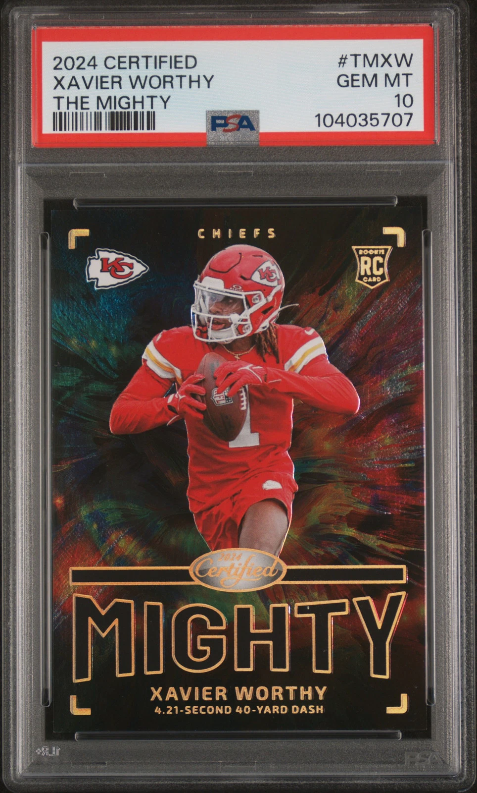 Xavier Worthy Panini Certified the Mighty #TMXW Base