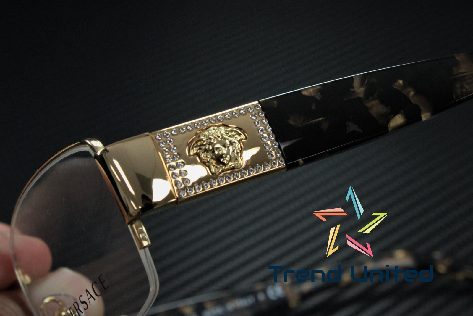 VERSACE VE1175B 1002 Gold Demo Lens 53 mm Women's Eyeglasses thumbnail 7