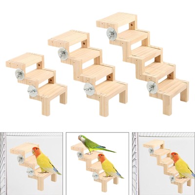 Vogelkäfig Kletterleiter Vogelklettertreppe stabil multifunktional Papageienspiel