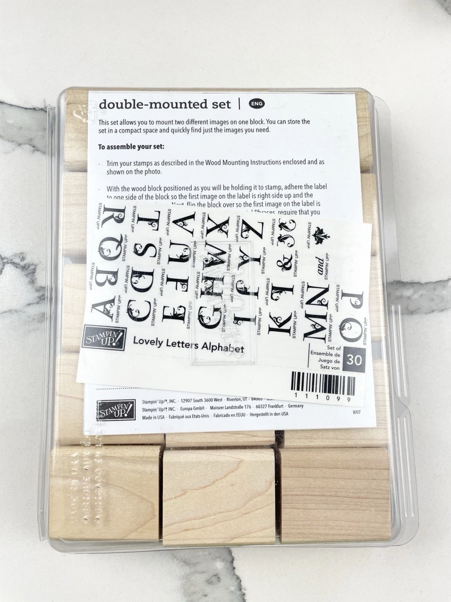 Stampin' Up! Scrapbooking Numbers & Letters Rubber Stamps for sale