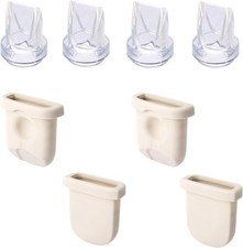 8pcs Replacement Parts eufy Breast Pump 4 Silicone Diaphragms 4 Duckbill