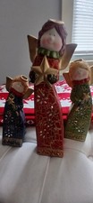 Angel ceramic candle holders Christmas holiday