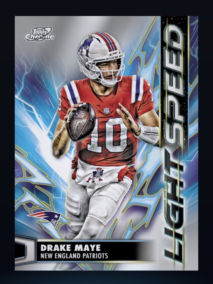 2025 Topps NFL Chrome Cosmic - Light speed - DRAKE MAYE (TOPPS NFL DigitalCard