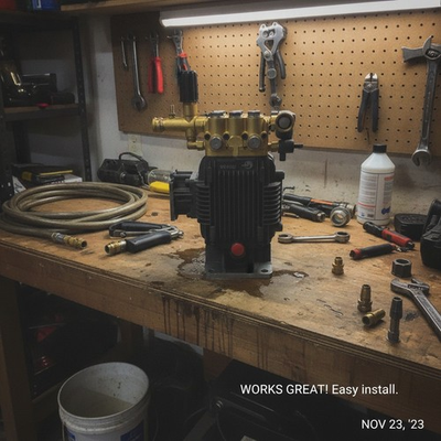 #ad Durable 3000 PSI Pressure Washer Pump with External Unloader and Detergent Tube $479.99