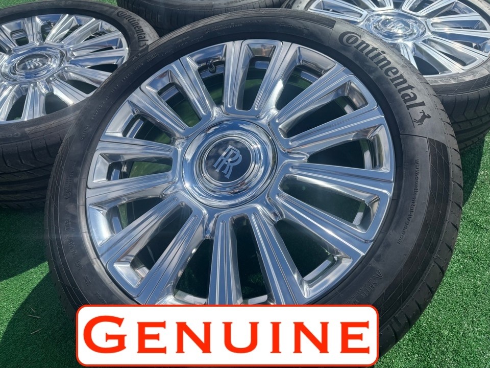 NEW NEW NEW NEW ROLLS ROYCE OEM PHANTOM WHEELS TIRES FACTORY OEM FULL POLISHED