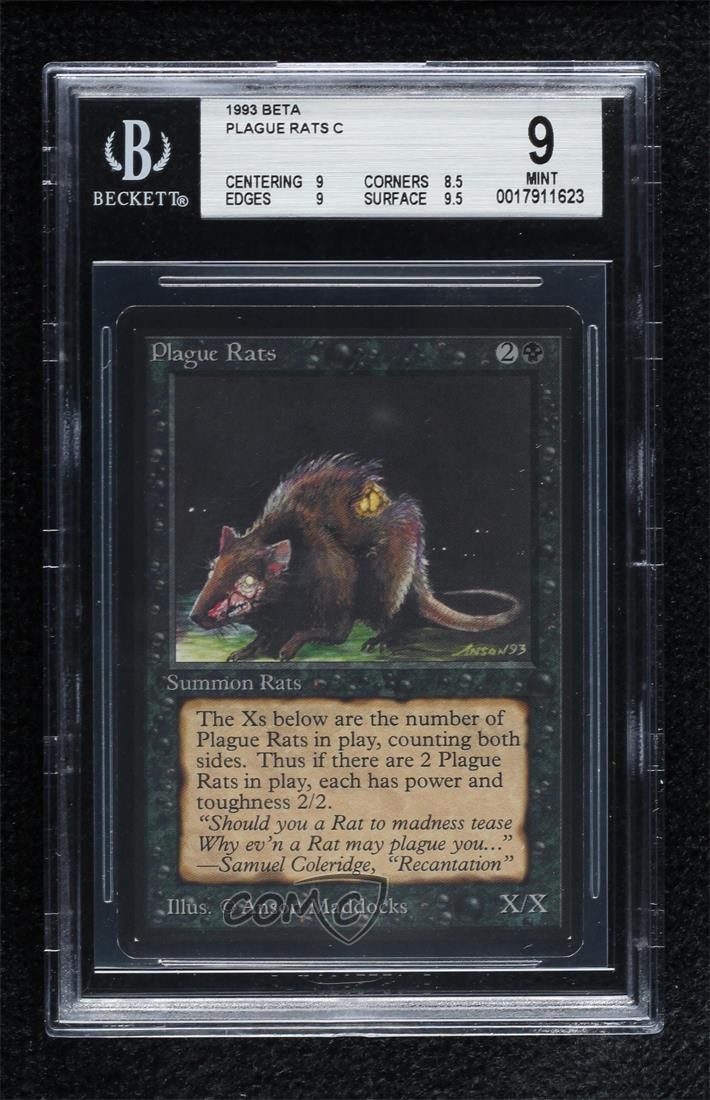 Plague Rats Magic: Limited Edition Beta BGS 9 MINT 1993