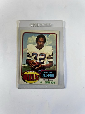 #ad #ad 1976 Topps Football O.J. Simpson #300 Buffalo Bills AFC All Pro Card Vtg NFL 🏈 $19.99