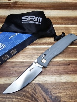 SRM 255L-GK (10Cr blade, G10 handle, Mono Chassis, Ambi Clip, Ambi Lock)