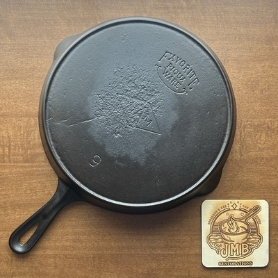 Favorite #9 Miami Dual Logo Cast Iron Skillet - JMB Restorations