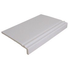 White OGEE UPVC Fascia Cover Board Various Depths 2.5m length & acc. Pack of TWO
