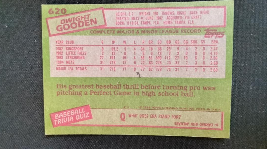 1985 Topps Baseball Complete Set from Vending Case Free Shipping! eBay