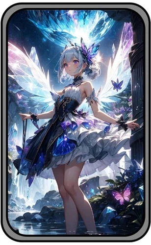 Flourescent Pixie 1 oz Silver Proof-like Color Art Bar w/ COA