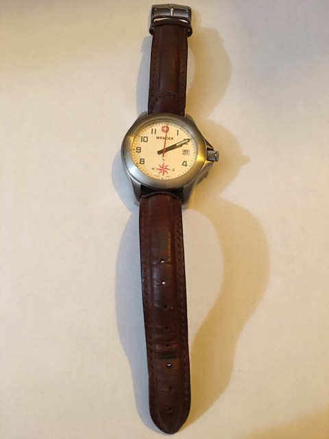 wenger watch with analog compass