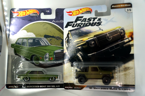 Hot Wheels Premium Lot '72 Mercedes Benz 280 91' Mercedes Benz G Klasse