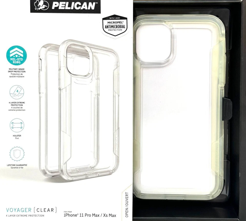 Funda de teléfono transparente Pelican Voyager con funda para iPhone 11 Pro Max/iPhone XS Max Foto 3 de 4