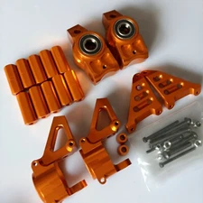 6061 Alloy front + rear wheel hub carrier + angle bar for baja 5b 5t 5sc HPI
