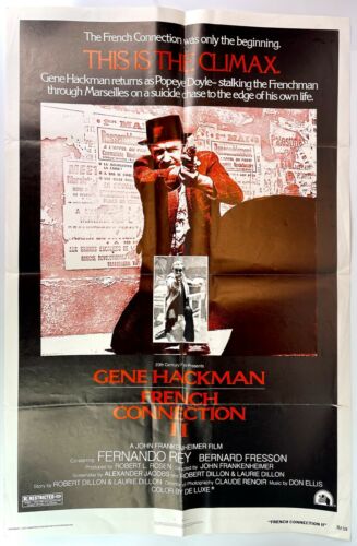 The French Connection Part 2 1975 - Original US One Sheet Movie Poster - 27x41