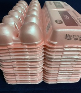 5x New Blank Styrofoam Flat Top White Egg Cartons For Chicken Eggs Holds 1 Dozen