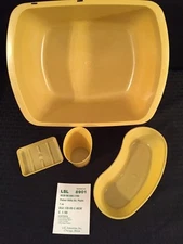 NEW LSL 8901 Patient Utility Kit: Wash &Emesis Basins, Tumbler & Soap Dish