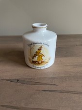 1973 Holly Hobbie 3" Bud Vase, Good Friends are Sunshine on a Rainy Day