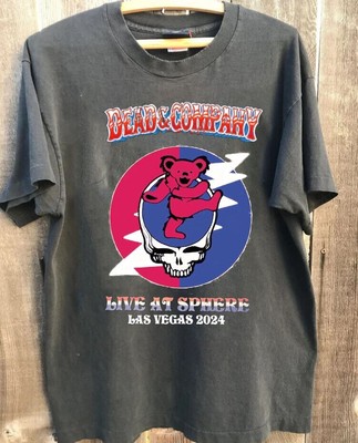 Dead And Company Las Vegas Logo Tour 2024 Black T-shirt Unisex S-5XL
