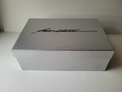 Brian Atwood Champagne Metallic Open Toe Heels Womens Size 36.5 With Box & Bag - Picture 10 of 11